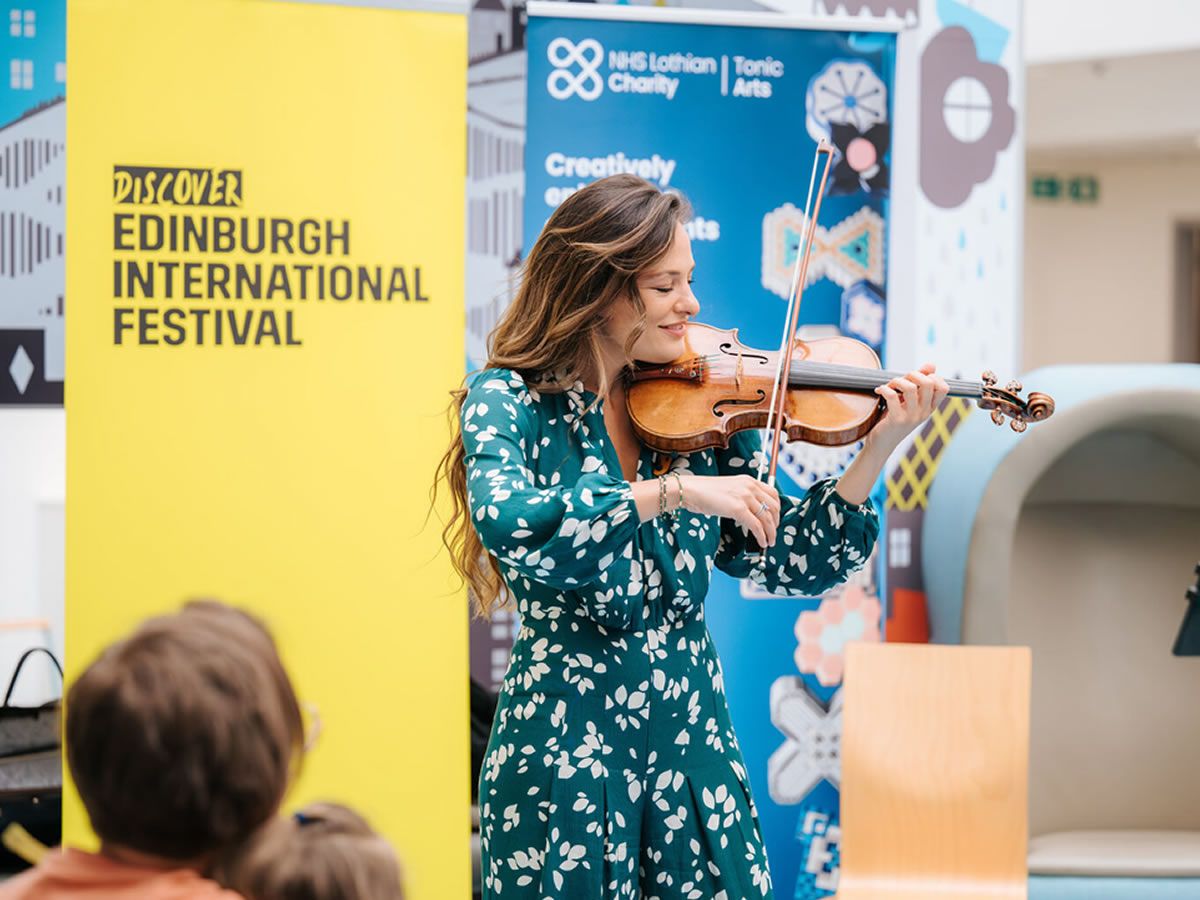 Nicola Benedetti brings the Edinburgh International Festival to NHS Hospital with Live Performance 