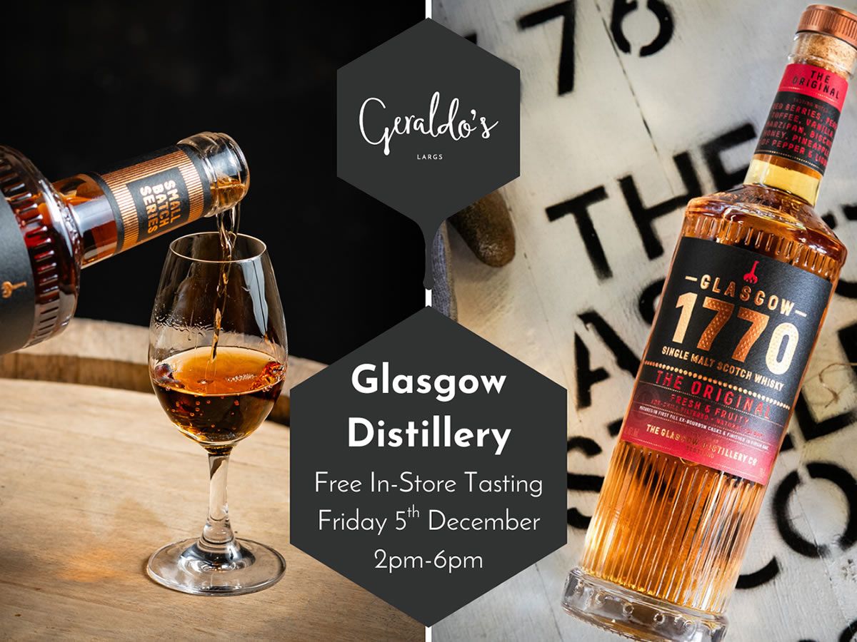 FREE Glasgow Distillery Whisky Tasting