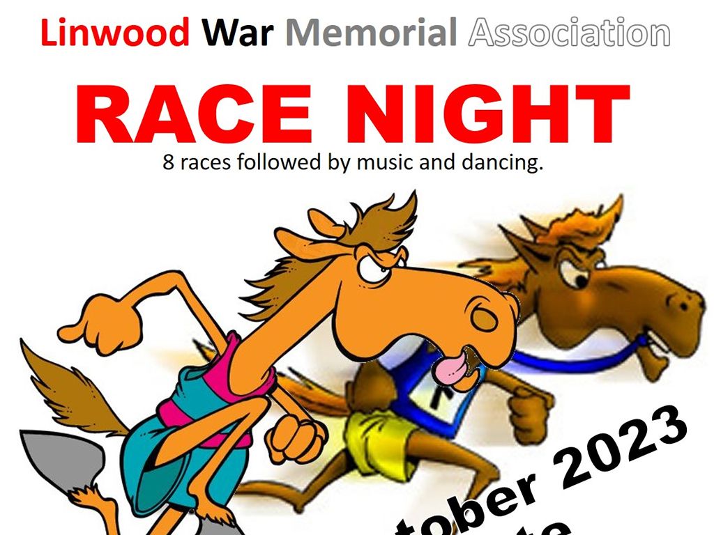 Linwood War Memorial Association Race Night