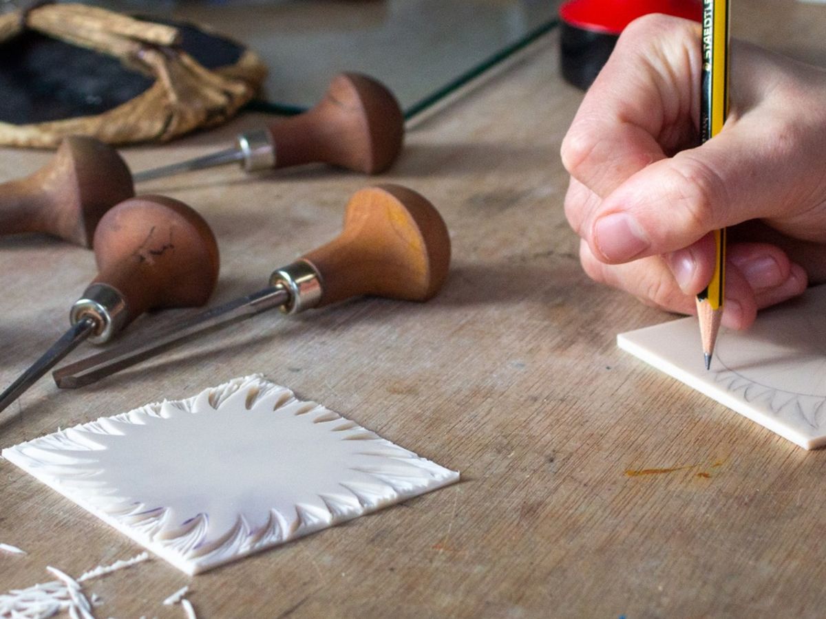 Lino Printing Workshop for Beginners - Make Your Own Bookmark