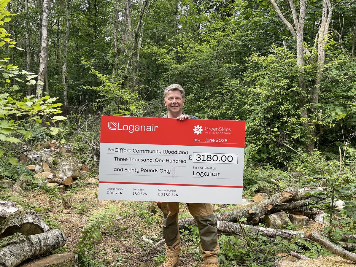 East Lothian community revives woodland ecosystem with help from Loganair GreenSkies fund