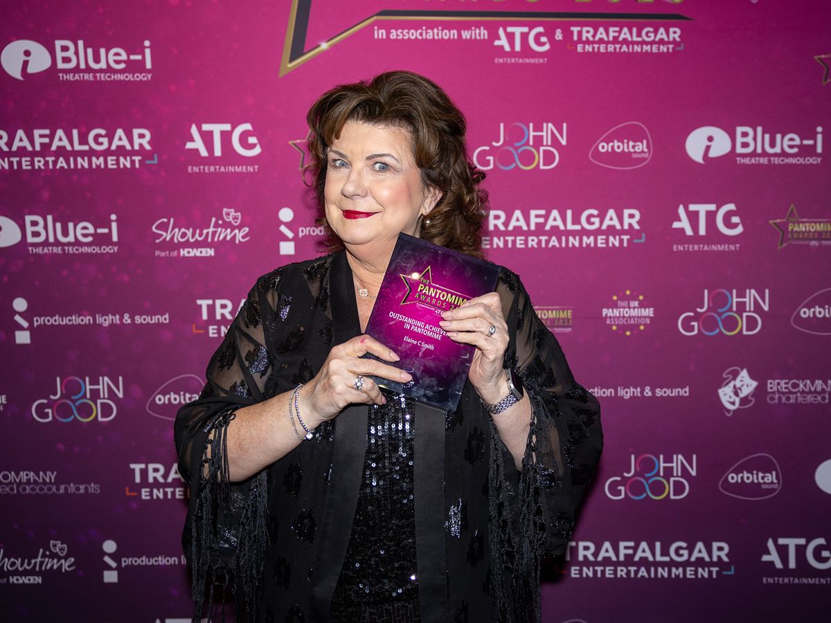 Outstanding Achievement awarded to actress Elaine C Smith at The Pantomime Awards 2025