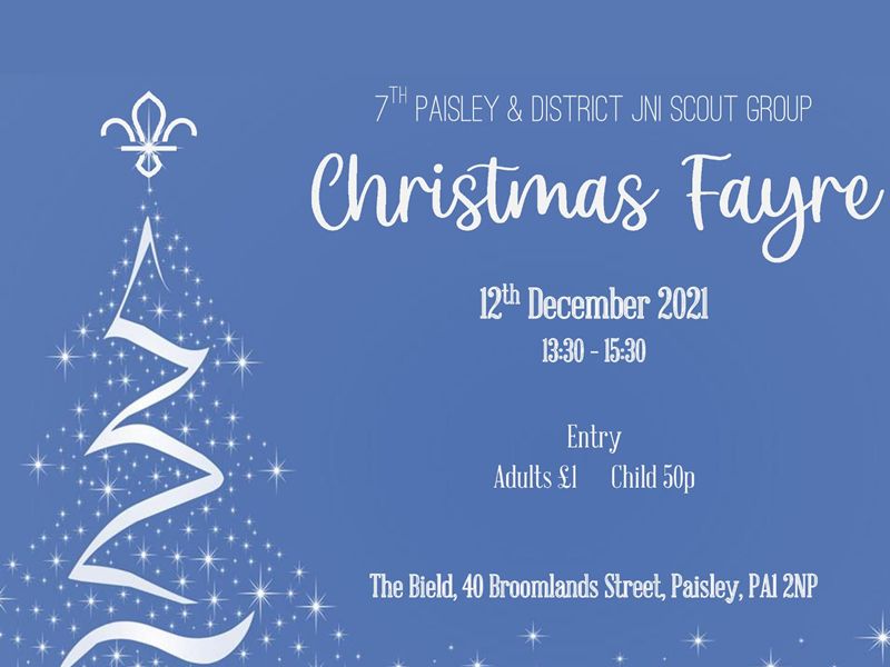 7th Paisley & District JNI Scout Group Christmas Fayre
