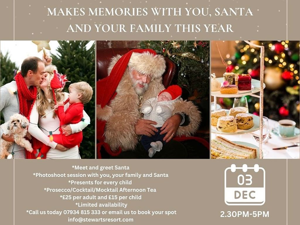 Afternoon Tea with Santa and a professional photographer