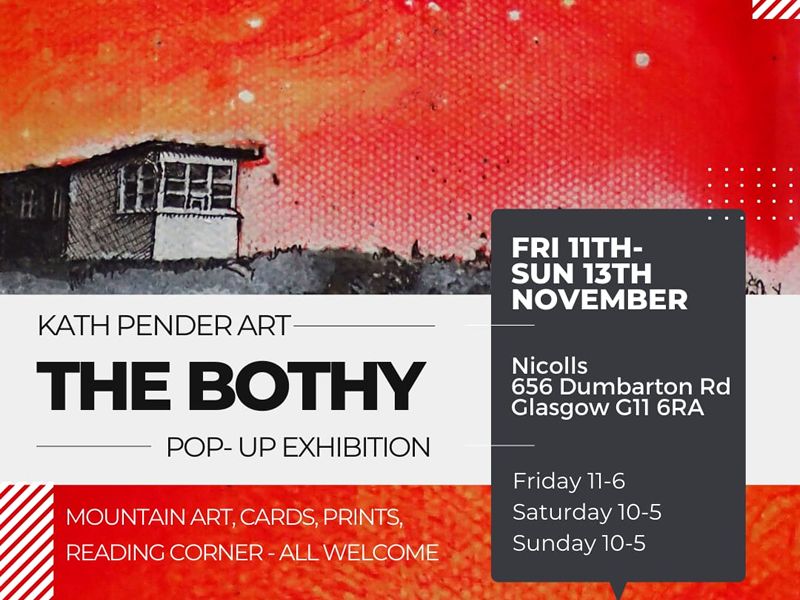 The Bothy: Kath Pender Pop-up Mountain Art Exhibition