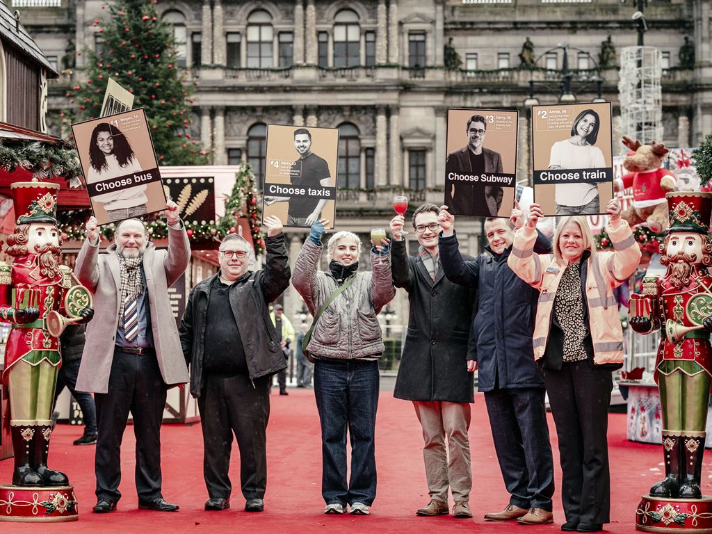 Choose Public Transport campaign launches in Glasgow in time for busy festive season
