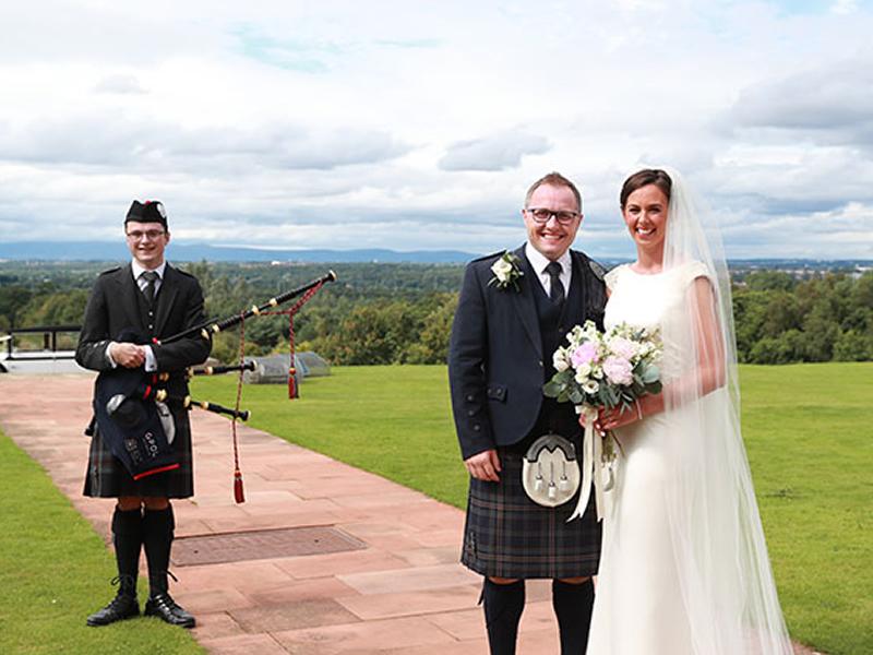 First wedding at Chatelherault following lockdown