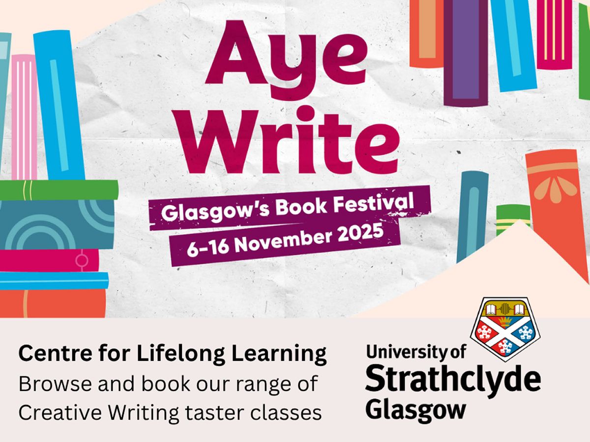 Creative Writing Taster Classes within Aye Write Book Festival