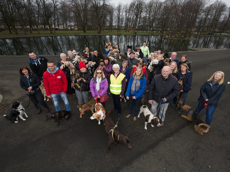 Mass community dog walk sets tongues and tails wagging across Renfrewshire