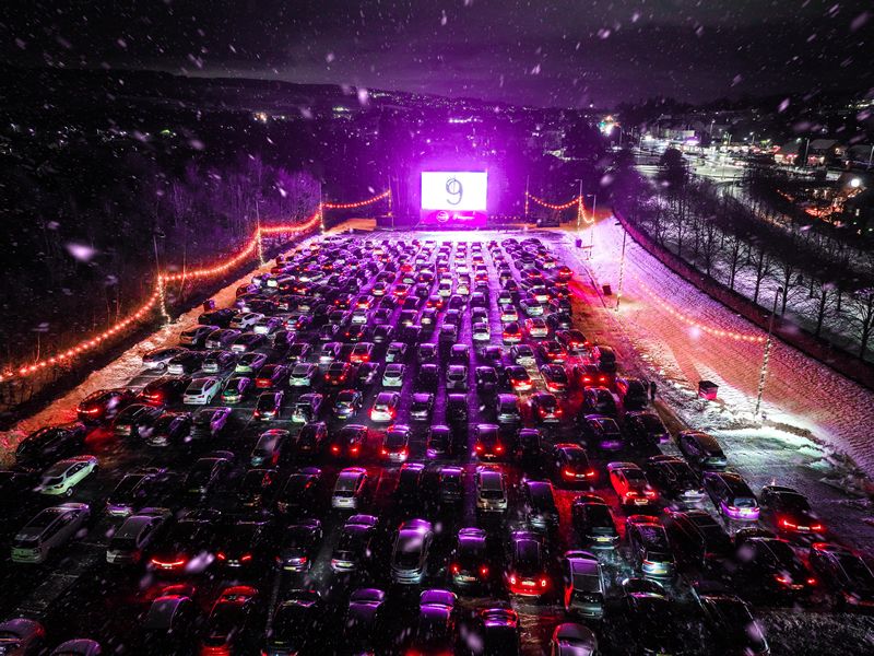 Biggest Drive In Movie event in Scotland returns to snowy Loch Lomond