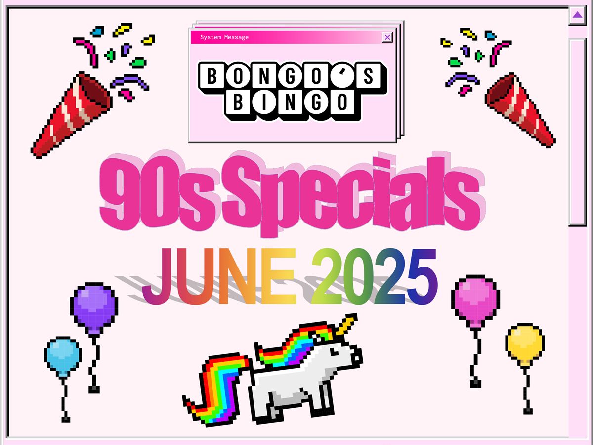June dates now on sale for Bongos Bingo, including 90s specials!