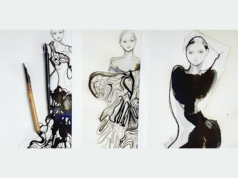 Always Fully Dressed - Fashion Drawing Class With Live Model