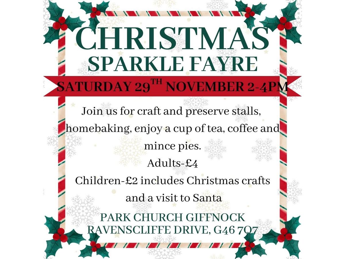 Park Church’s Christmas Sparkle Fayre