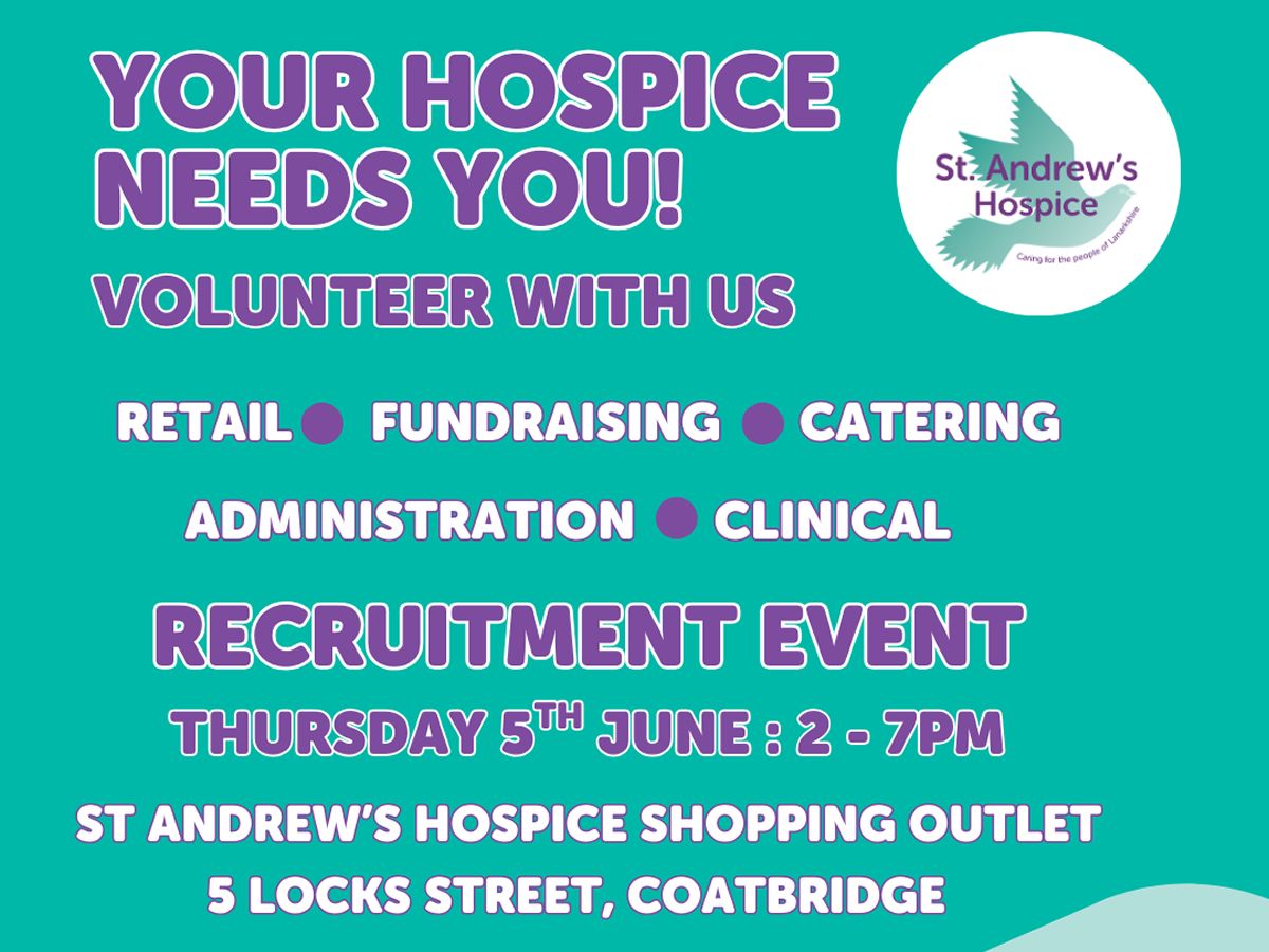 St Andrew’s Hospice Volunteer Recruitment Day