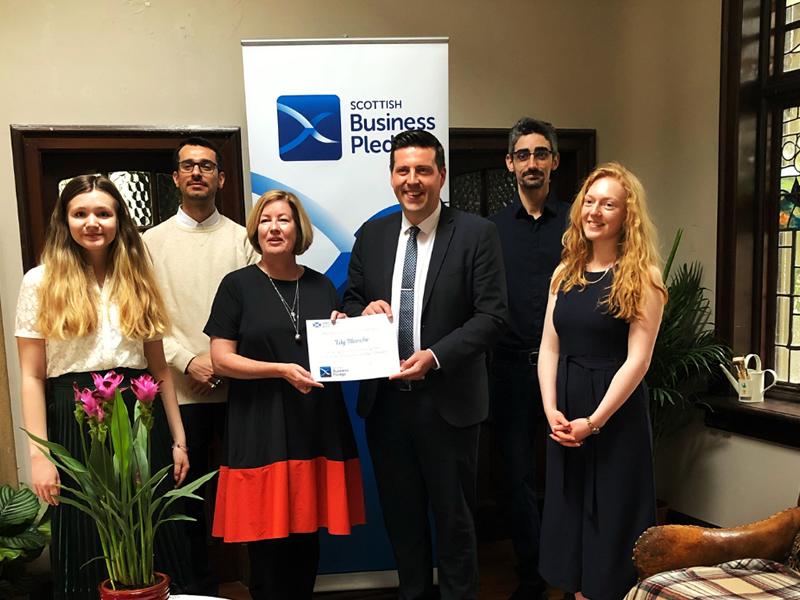 Business Minister Jamie Hepburn Visits Lily Blanche Stirling