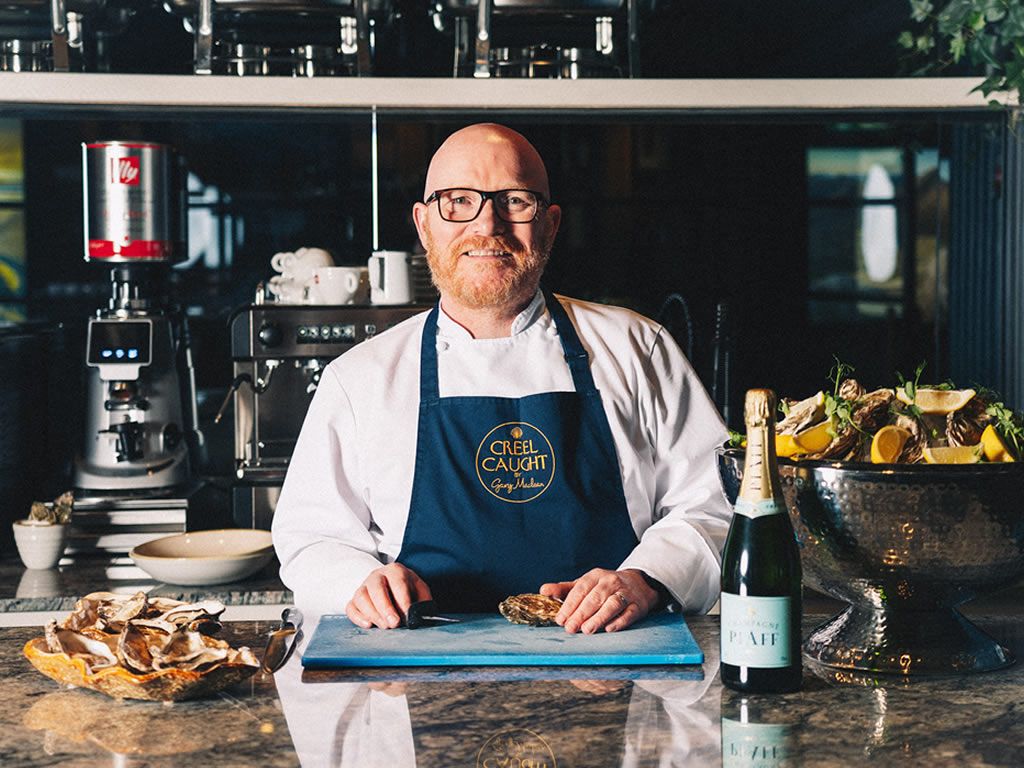 National Chef Gary Maclean hosts Oyster and Champagne Bar for Edinburgh Seafood Festival