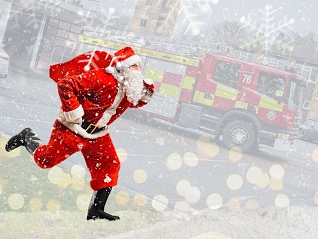 Scottish Fire and Rescue Service Santa Dash