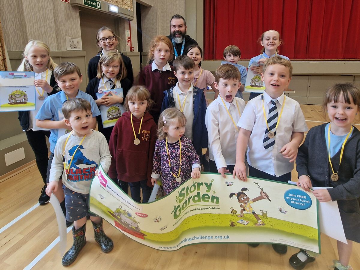 Young readers celebrate reading challenge success