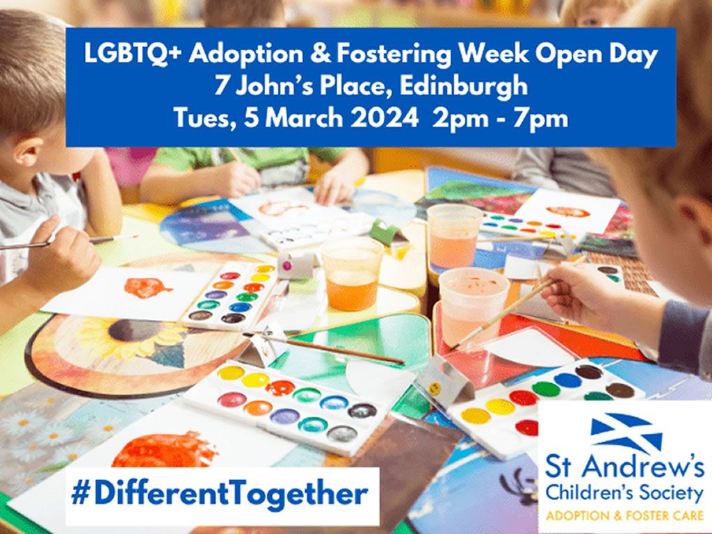 LGBTQ+ Adoption and Fostering Week Open Day in Edinburgh