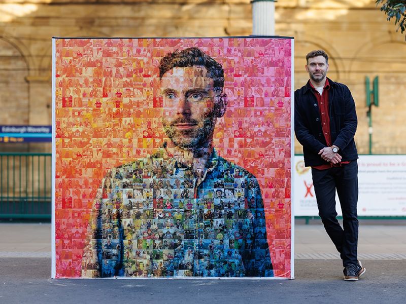 Scots charity creates giant mosaics to celebrate moments made possible by cancer research