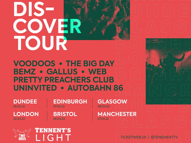 The live music scene is back with a bang with the announcement of the TTV Discover Tour!