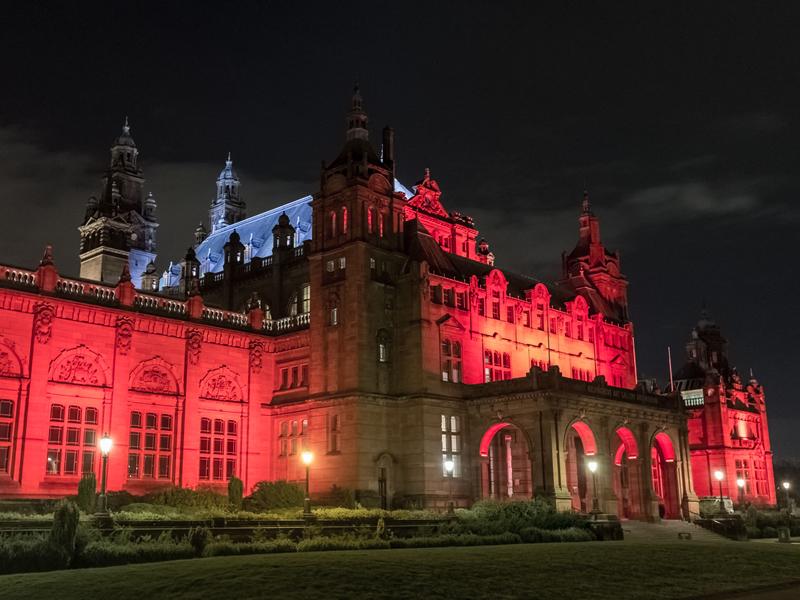 Glasgow shines a light on the armed forces for Scottish Poppy Appeal