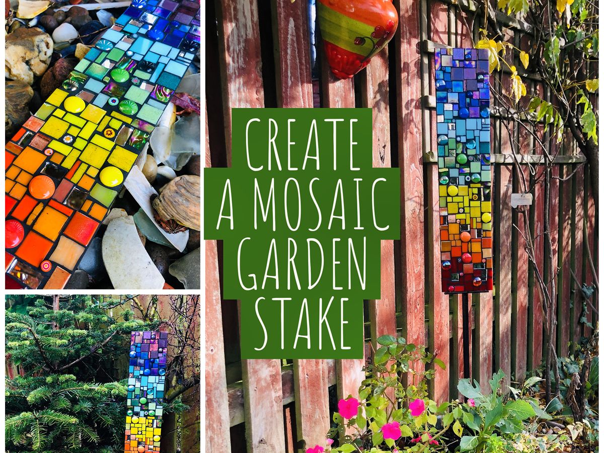 Mosaic Garden Stake Workshop with Rhona Duffy