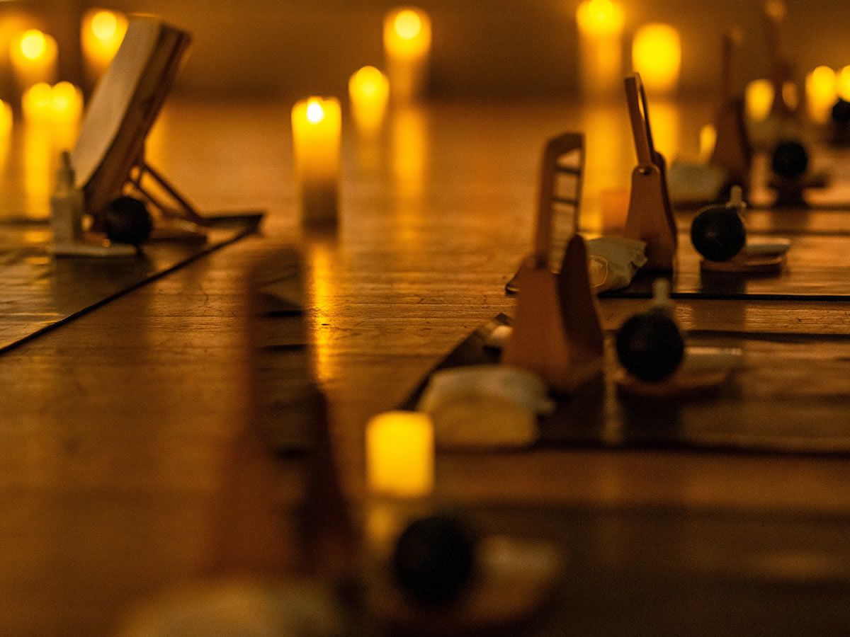 Yoga in the Dark at  The Royal Edinburgh Military Tattoo HQ
