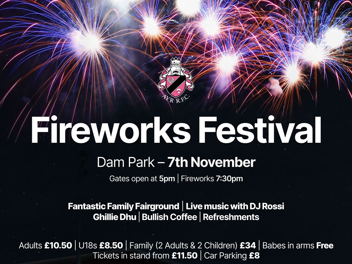 Ayr Rugby Club Fireworks Festival