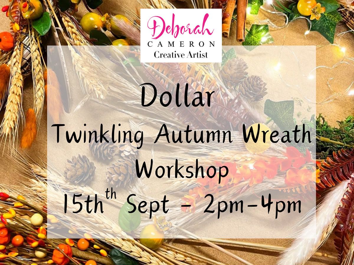 Dollar Twinkling Autumn Wreath Workshop