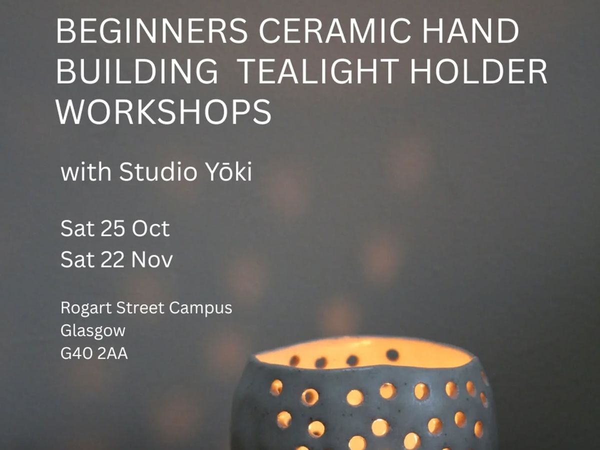 Beginners Hand Building Tea-Light Holder Workshop