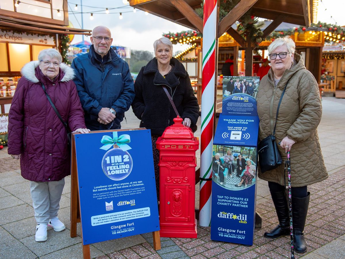 Glasgow Fort joins forces with local charities to support people who feel lonely at Christmas