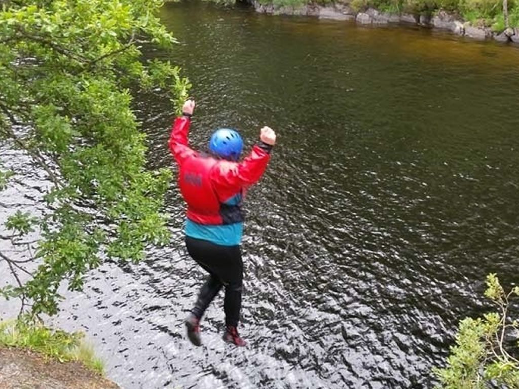 Canoe and Cliff Jumping