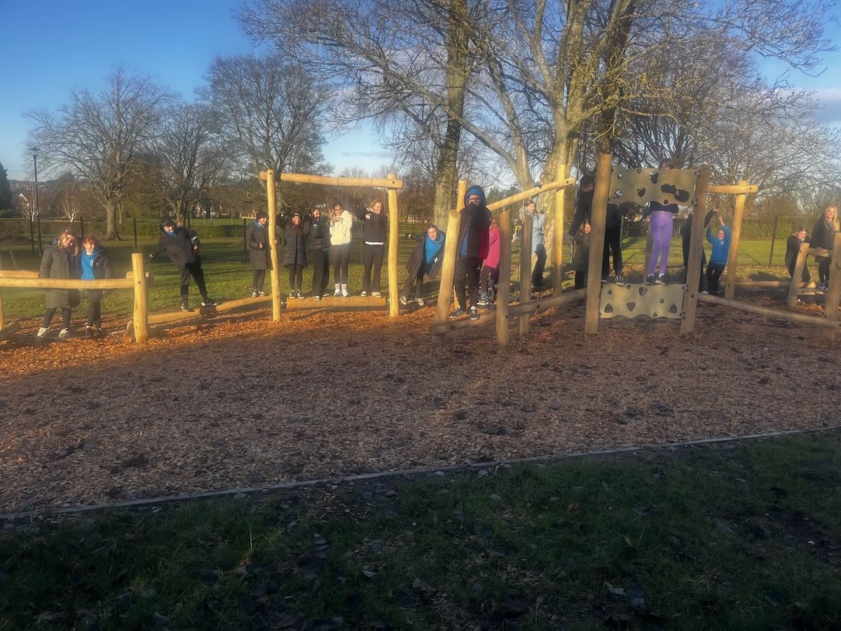 Newtongrange Primary School pupils reap the benefits of outdoor learning with a newly extended playground