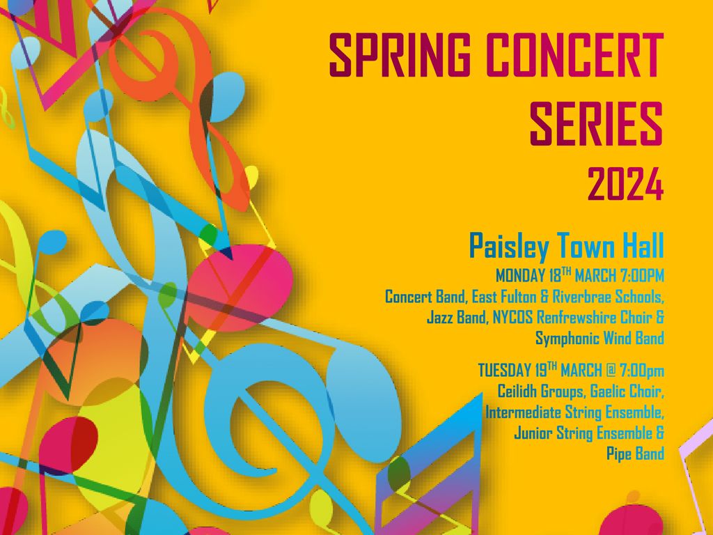 Renfrewshire Schools’ Spring Concert Series