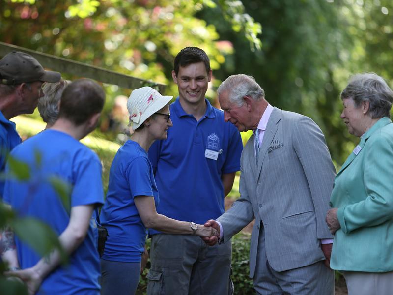 Royal visit to Castlebank Park