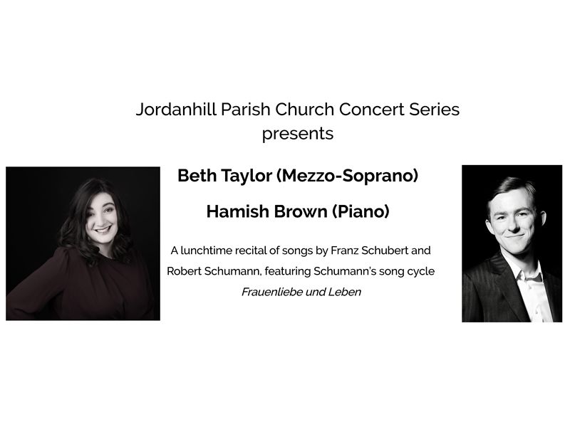 Schubert and Schumann Song Recital: Beth Taylor (Mezzo-Soprano) and Hamish Brown (Piano)