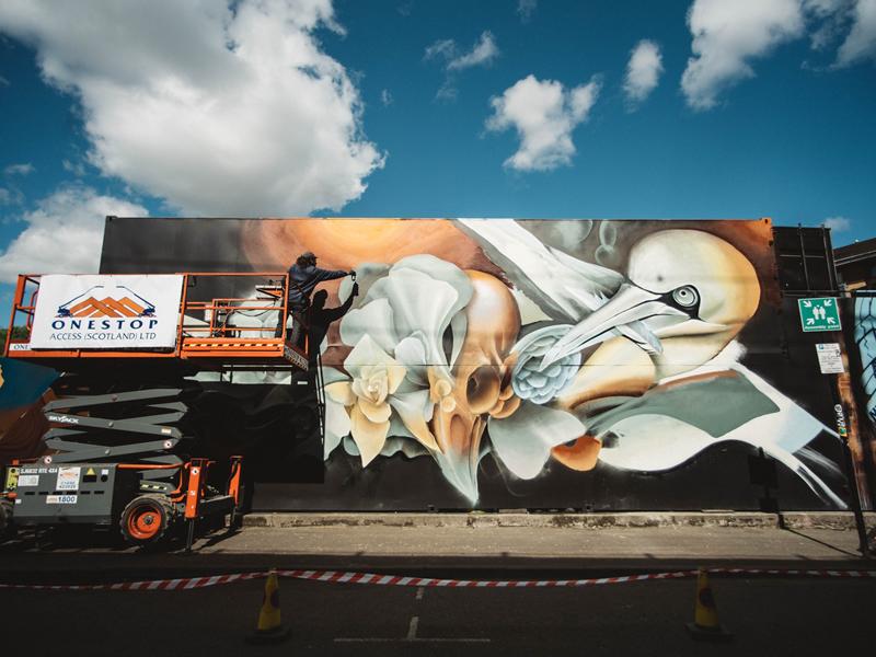 The first dedicated graffiti & street art district in Scotland to be created at SWG3