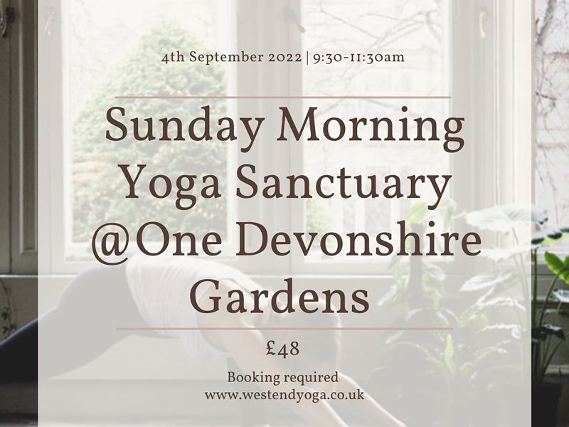 Sunday Morning Me-time Yoga Sanctuary