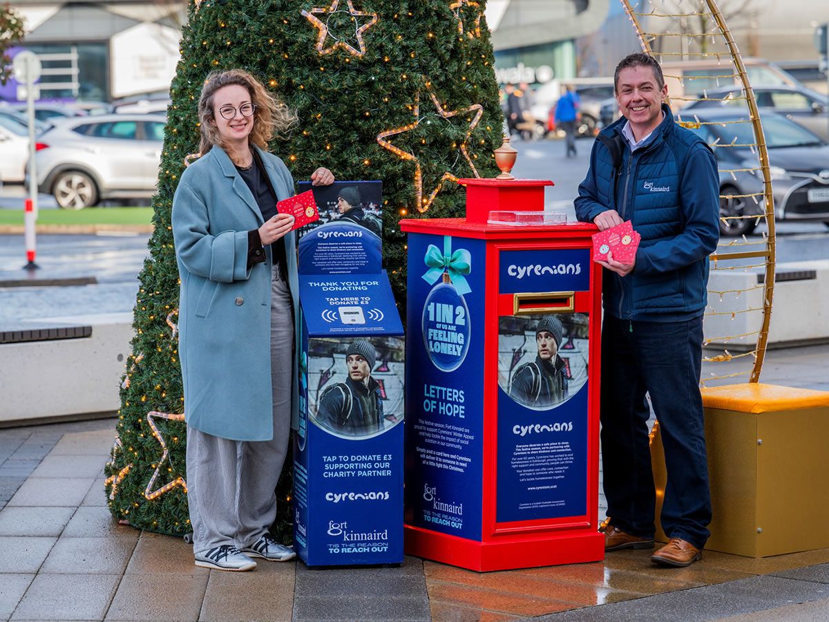 Fort Kinnaird joins forces with local charities to support people who feel lonely at Christmas