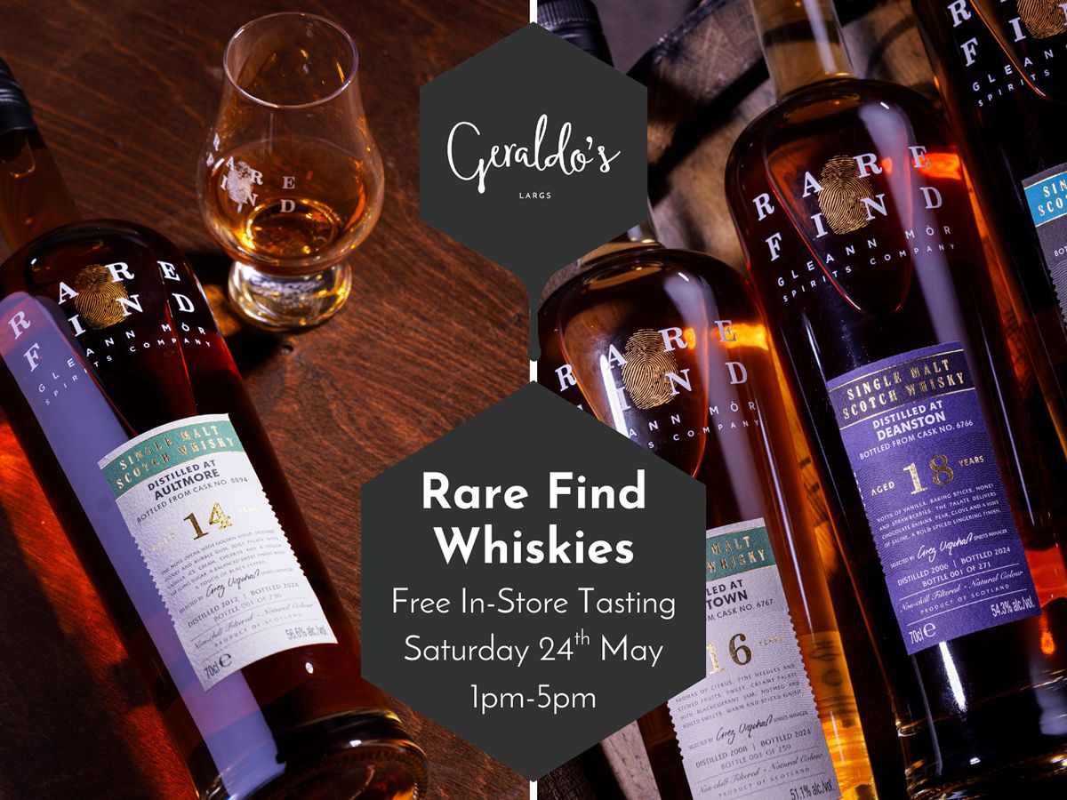 FREE Whisky Month Tasting with Rare Find Whiskies