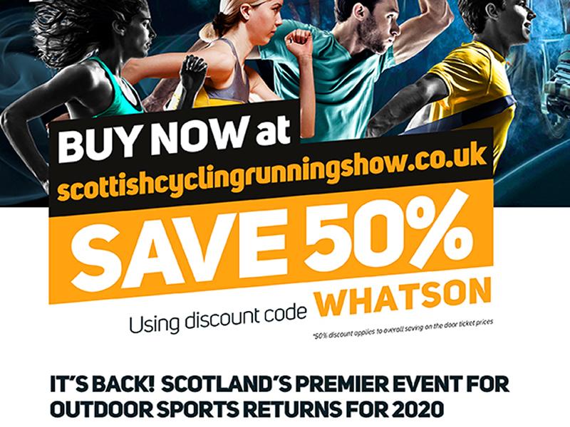 Get discounted tickets to the Scottish Cycling, Running & Outdoor Pursuits Show