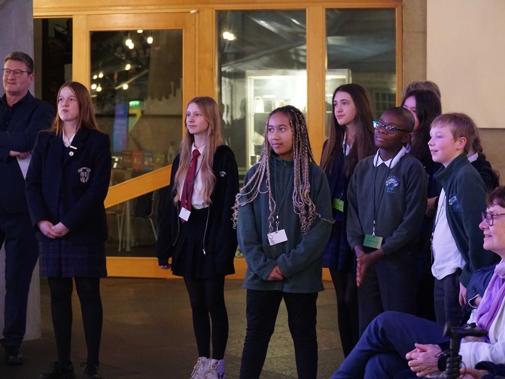 Hillhead Primary pupils perform at special reception at Scottish Parliament