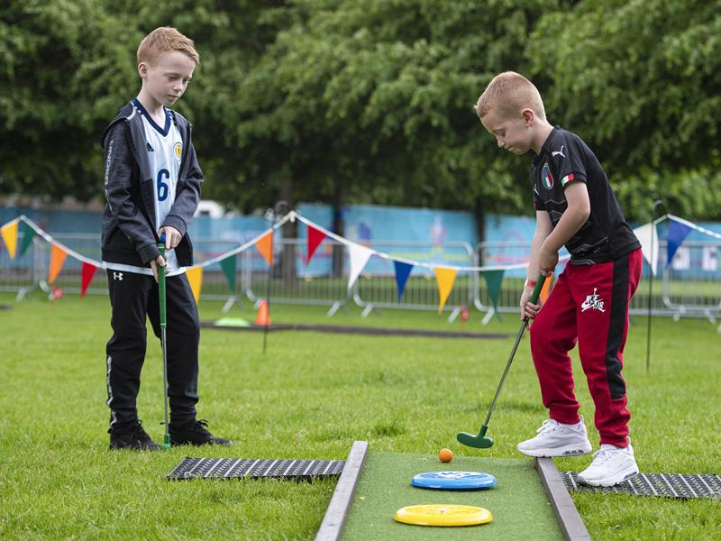 Fun for the whole family at Glasgow Green Fan Zone