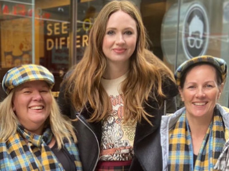 Stirling Entrepreneurs Join Hollywood Star Karen Gillan at New York Tartan Day Parade