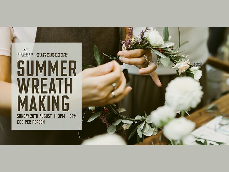 Summer Wreath Making Class with WILD Flowers Edinburgh