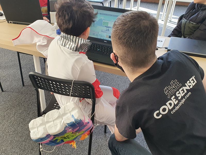 Newton Mearns unlocks the doors to a ninja themed kids coding dojo!