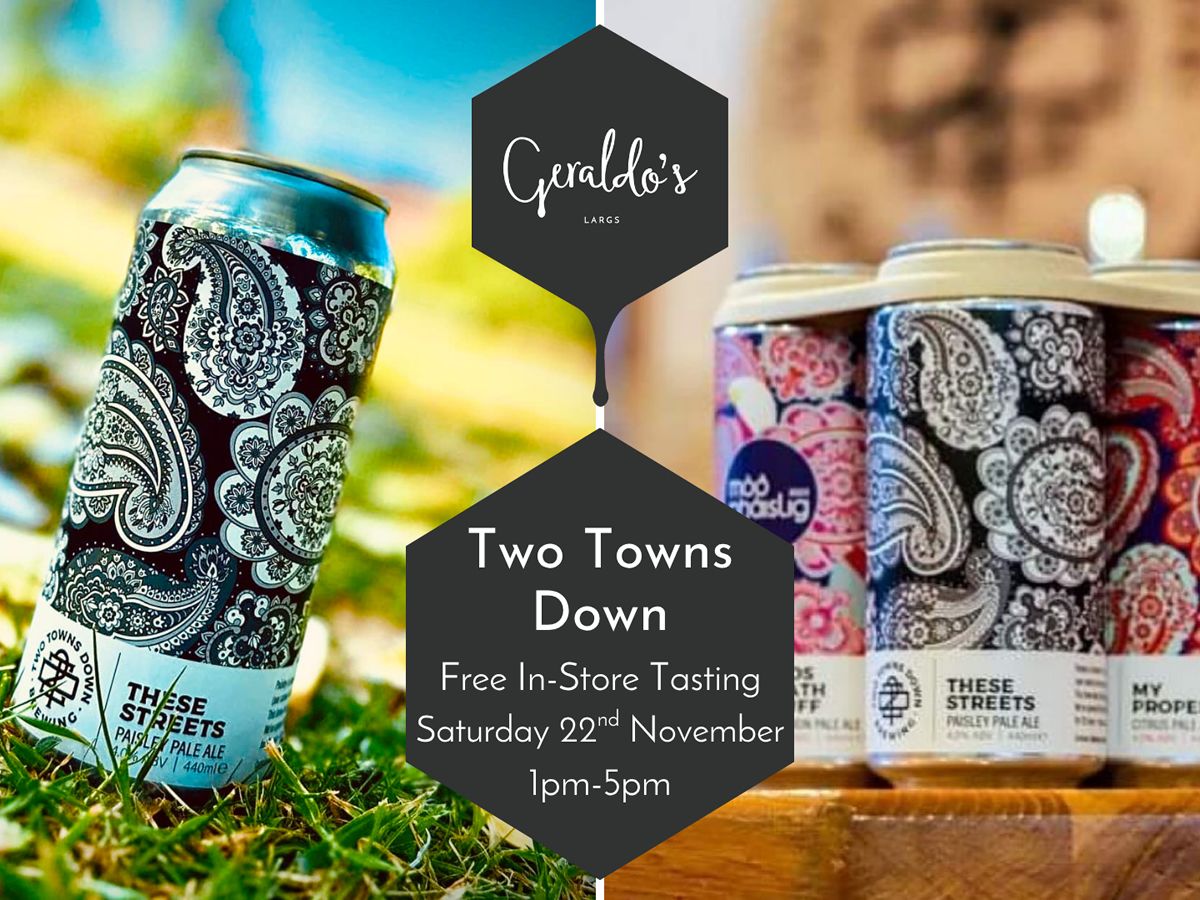FREE Two Towns Down Beer Tasting