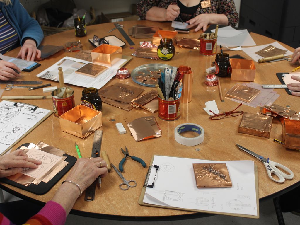 Adult Art Workshop: Make an Embossed Copper Box with Bryony Knox