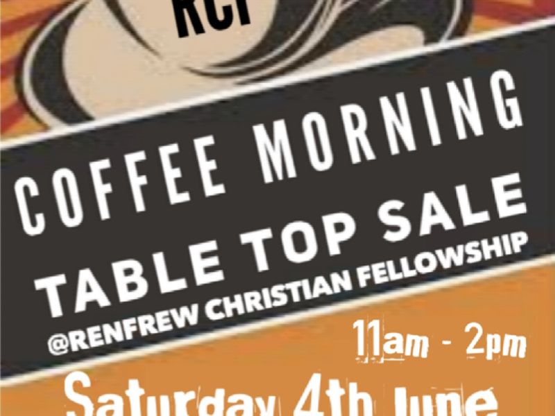 Coffee Morning and Table Top Sale